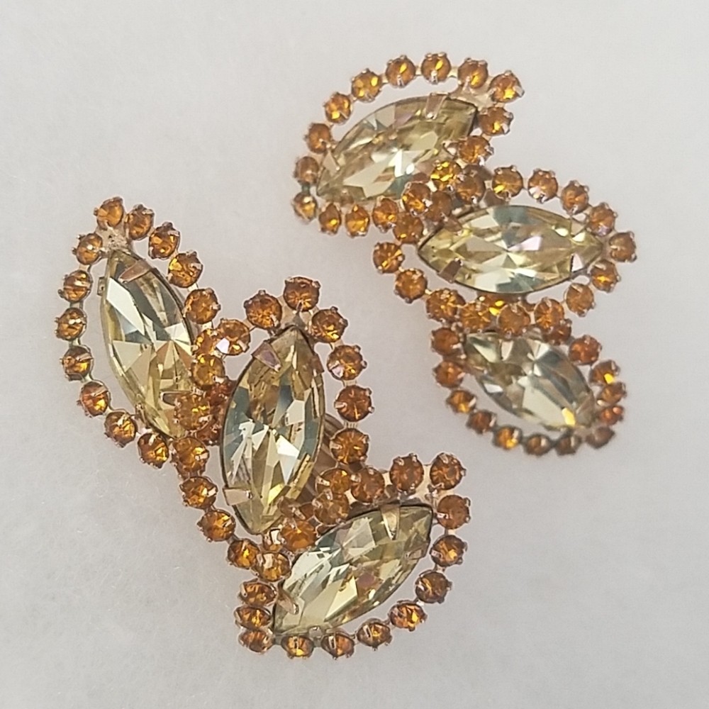 WEISS BROOCH PIN & EARRINGS - Picture 3 of 8